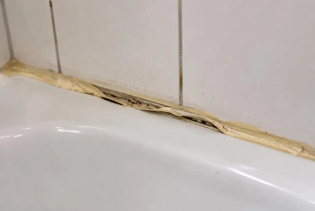 Kitbedrijf Rijswijk – loslatende kit naast het bad